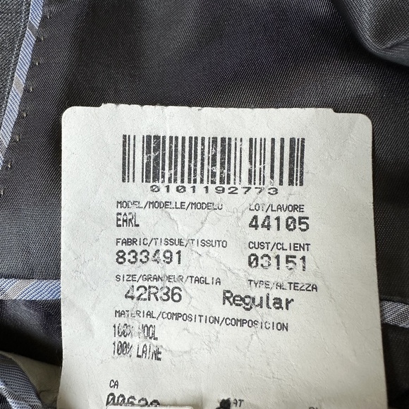 Patrick James Extrafine Virgin Wool Sport Jacket Size 42R - Picture 7 of 8